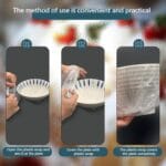 أغطية طعام وأكياس لحفظ نضارة الأطعمة؛ أغطية مرنة قابلة لإعادة الاستخدام تناسب الأوعية وحاويات الطعام؛ مثالية لتخزين الأطباق المجهزة مسبقاً وللنزهات العائلية في الهواء الطلق (شفافة). - الصورة 2